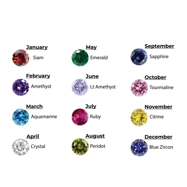 Customizable Birthstone Bracelet with Adjustable Center Buckle. For Mom, Wife, Daughter