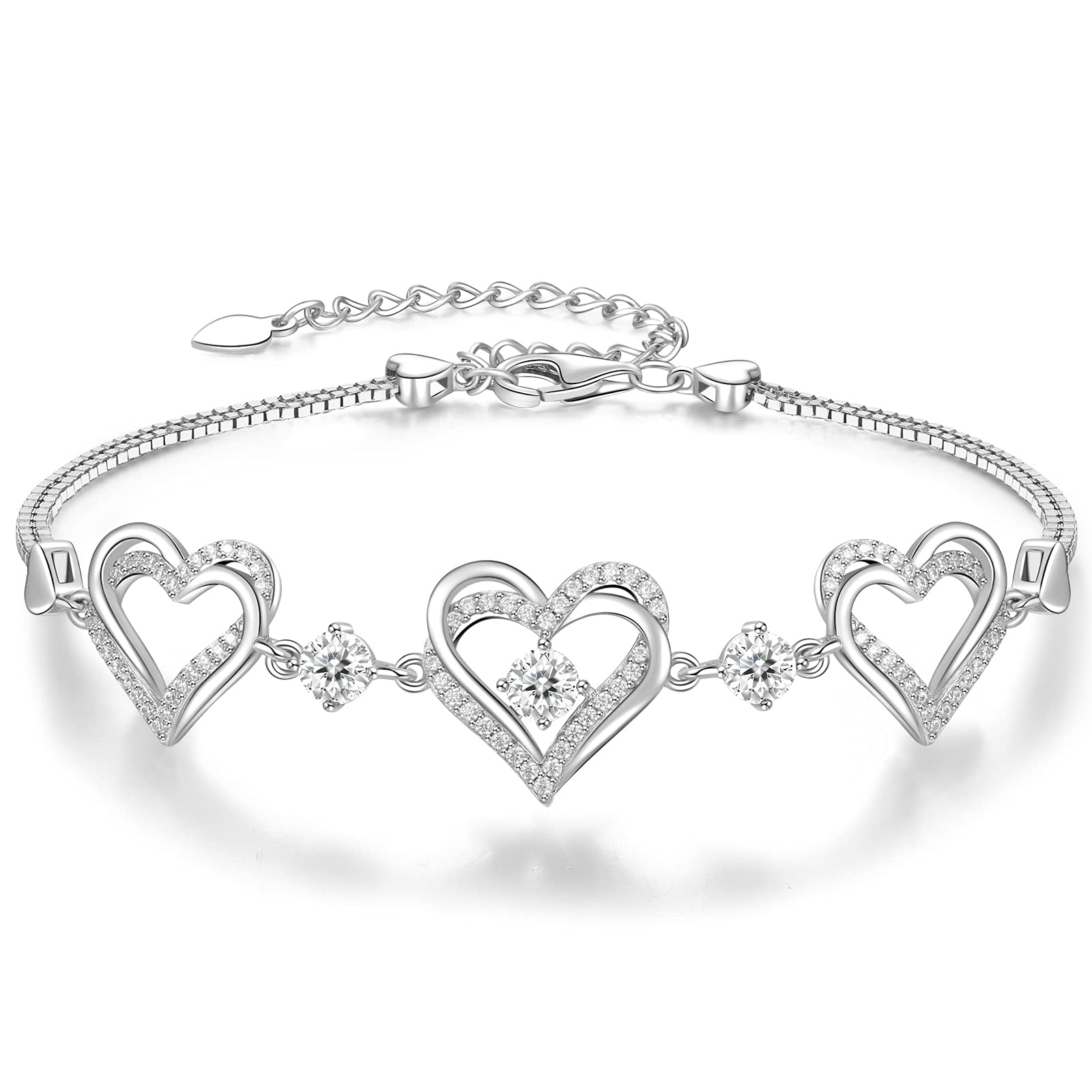 Customizable Birthstone Bracelet with Adjustable Center Buckle. For Mom, Wife, Daughter