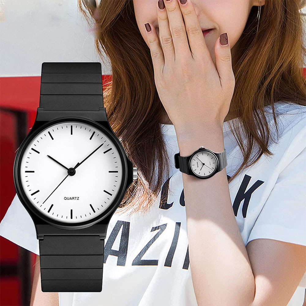 Luxury Unisex Quartz Watch with Silicone Strap – Fashionable